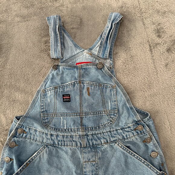 Vintage Unionbay Shortalls Women's MEDIUM Overalls Shorts Denim 90s Y2K - Picture 2 of 9